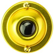 Newhouse Hardware Unlighted 1-3/4" Round Door Chime Push Button, Brass BR4BL
